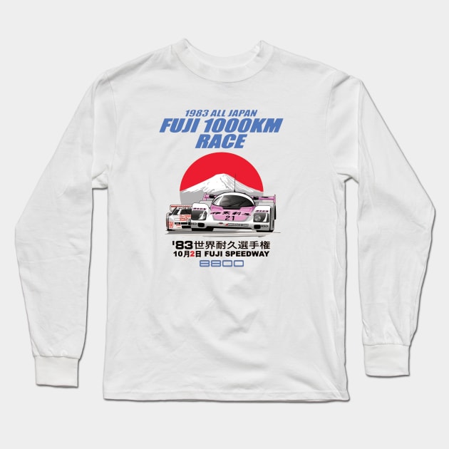 1983 FUJI 1000KM Tshirt Long Sleeve T-Shirt by andesign